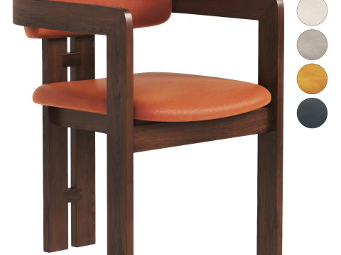 0414 Крісло обіднє 3D Модель