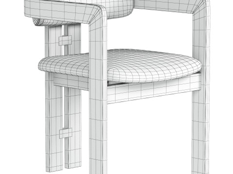 0414 Dining Armchair 3D Model