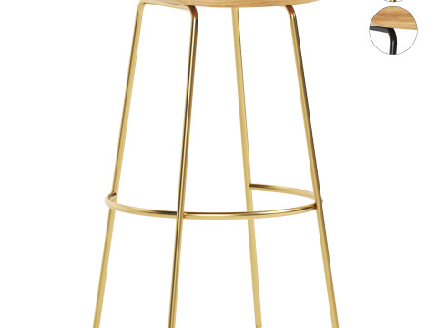 Alden Bar Counter Stools 3D Model