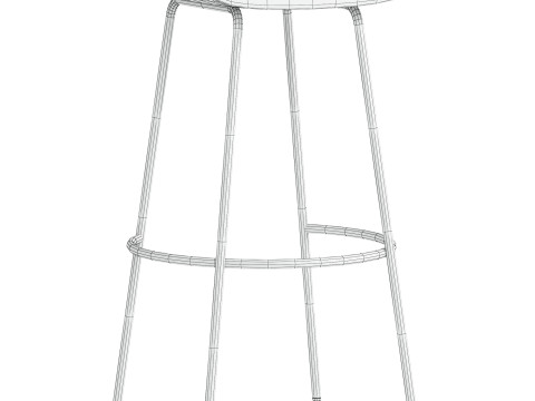 Alden Bar Counter Stools Modelo 3D