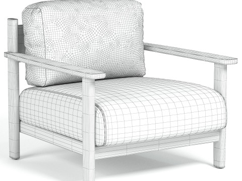 Tirant armchair by Kave Home Modello 3D