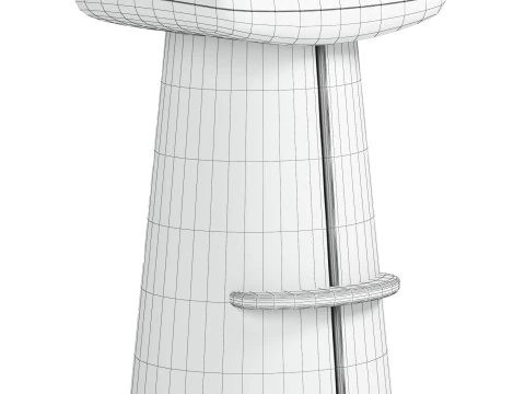 O banco de balc&atilde;o Weston Bar Modelo 3D