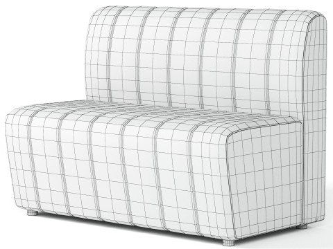 Torn sofa Modelo 3D