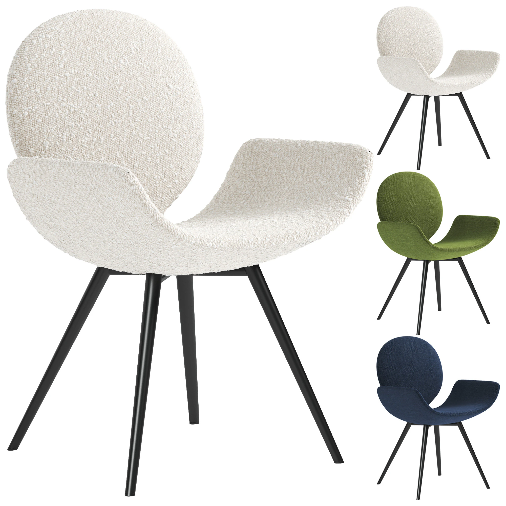 Youpi Chair 3D Model .c4d .max .obj .3ds .fbx .stl .blend 