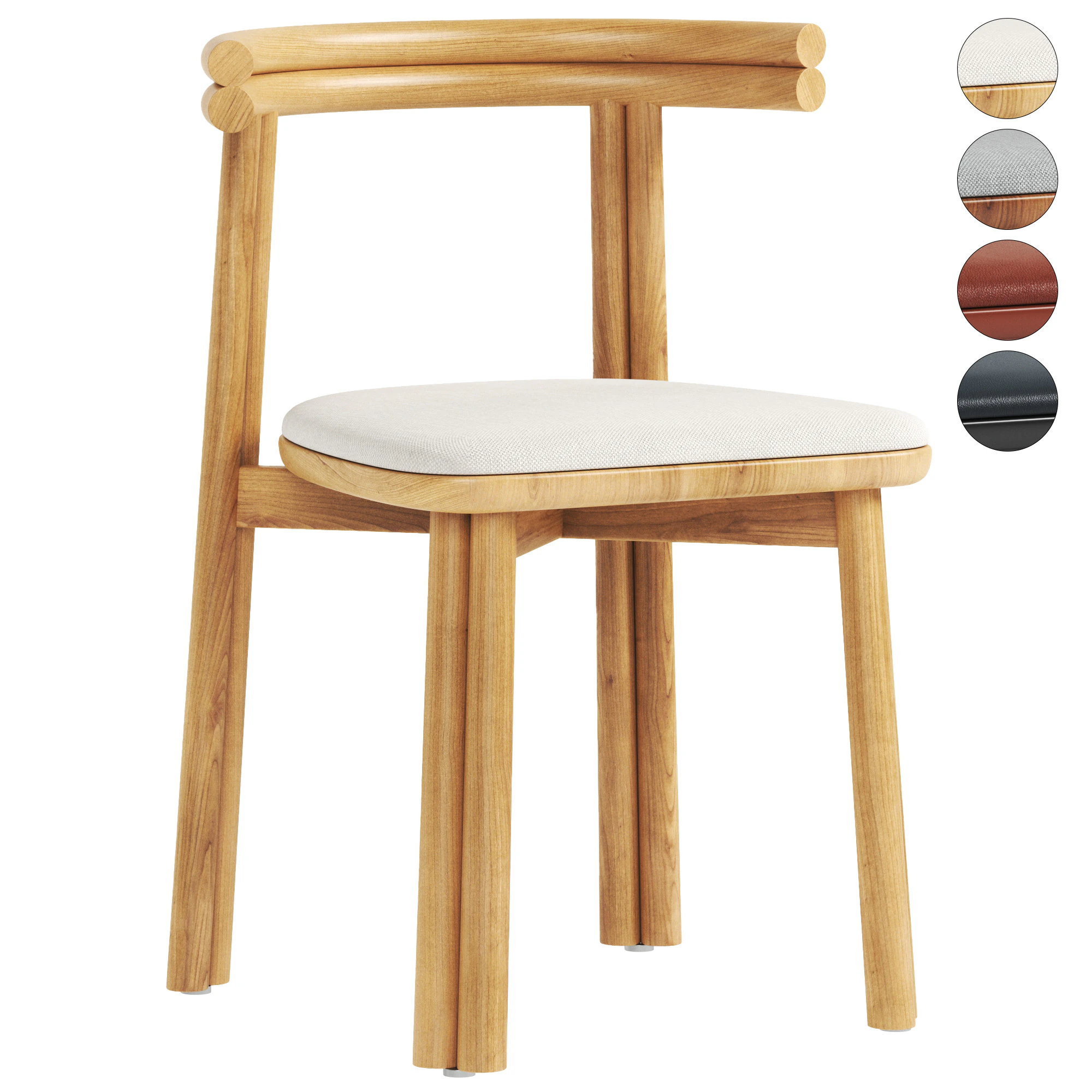 Sedia in twill Modello 3D .c4d .max .obj .3ds .fbx .stl .blend 