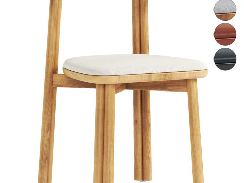 Sedia in twill Modello 3D