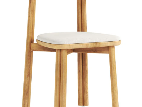 Sedia in twill Modello 3D