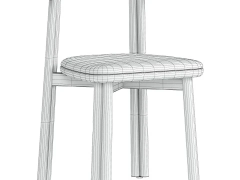 Sedia in twill Modello 3D