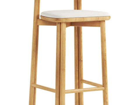 Twill Counter Chair 3D Model