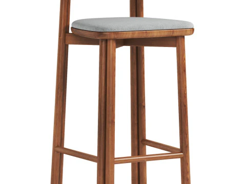 Twill Counter Chair 3D Model