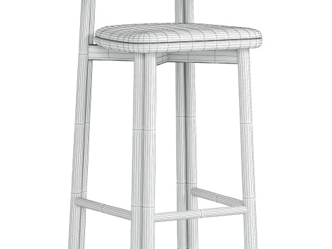 Twill Counter Chair 3D 模型