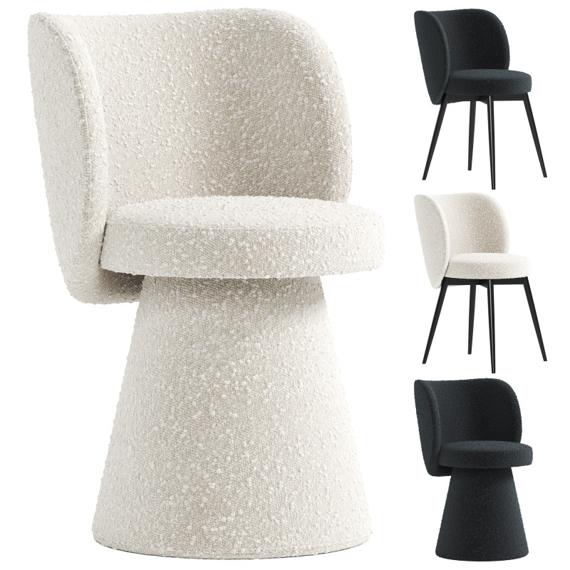 Round chair 3D 模型 .c4d .max .obj .3ds .fbx .stl .blend