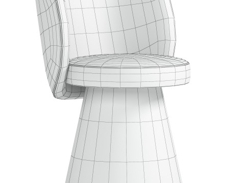 Round chair 3D 模型