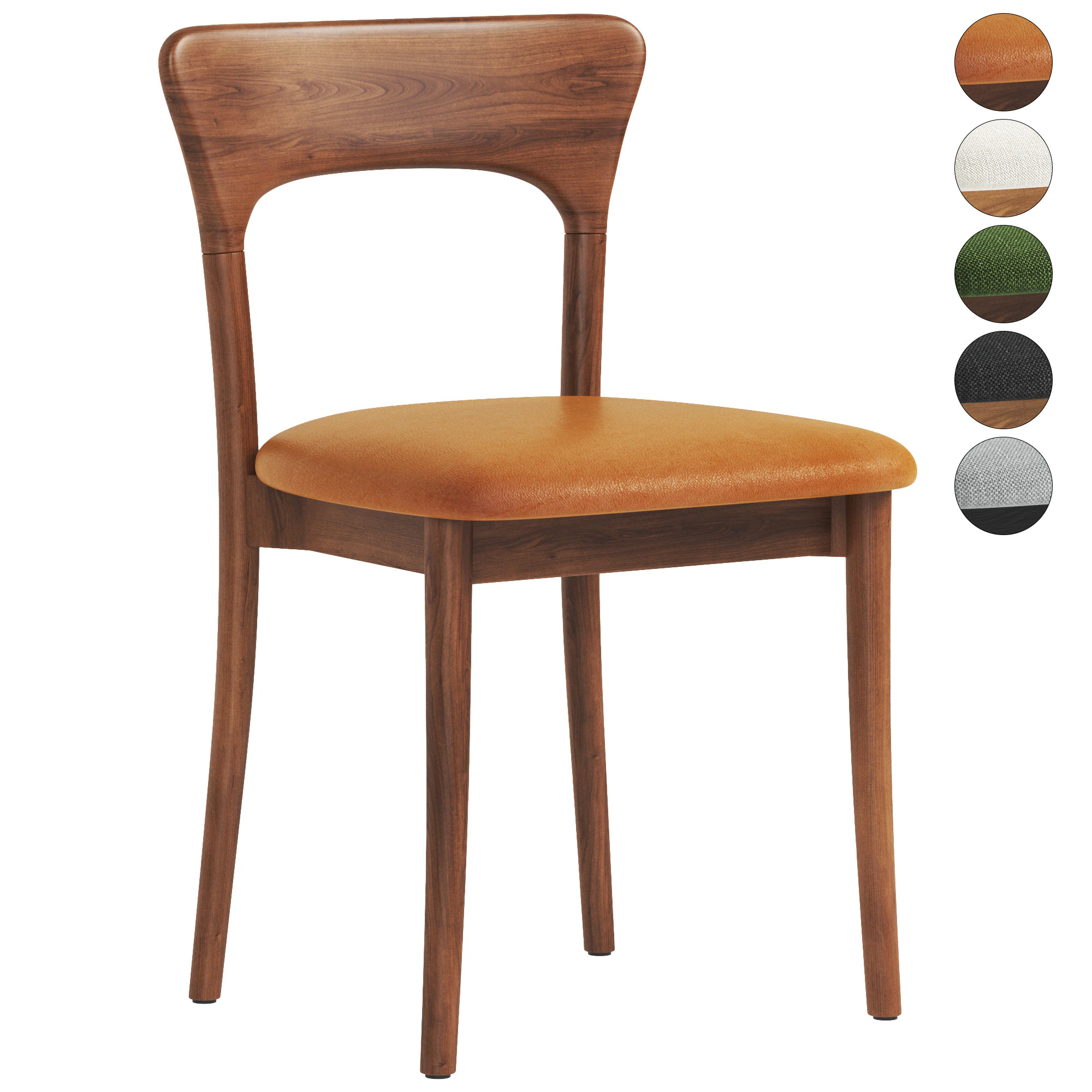 Sinclair Dining Chair 3D Model .c4d .max .obj .3ds .fbx .stl .blend 