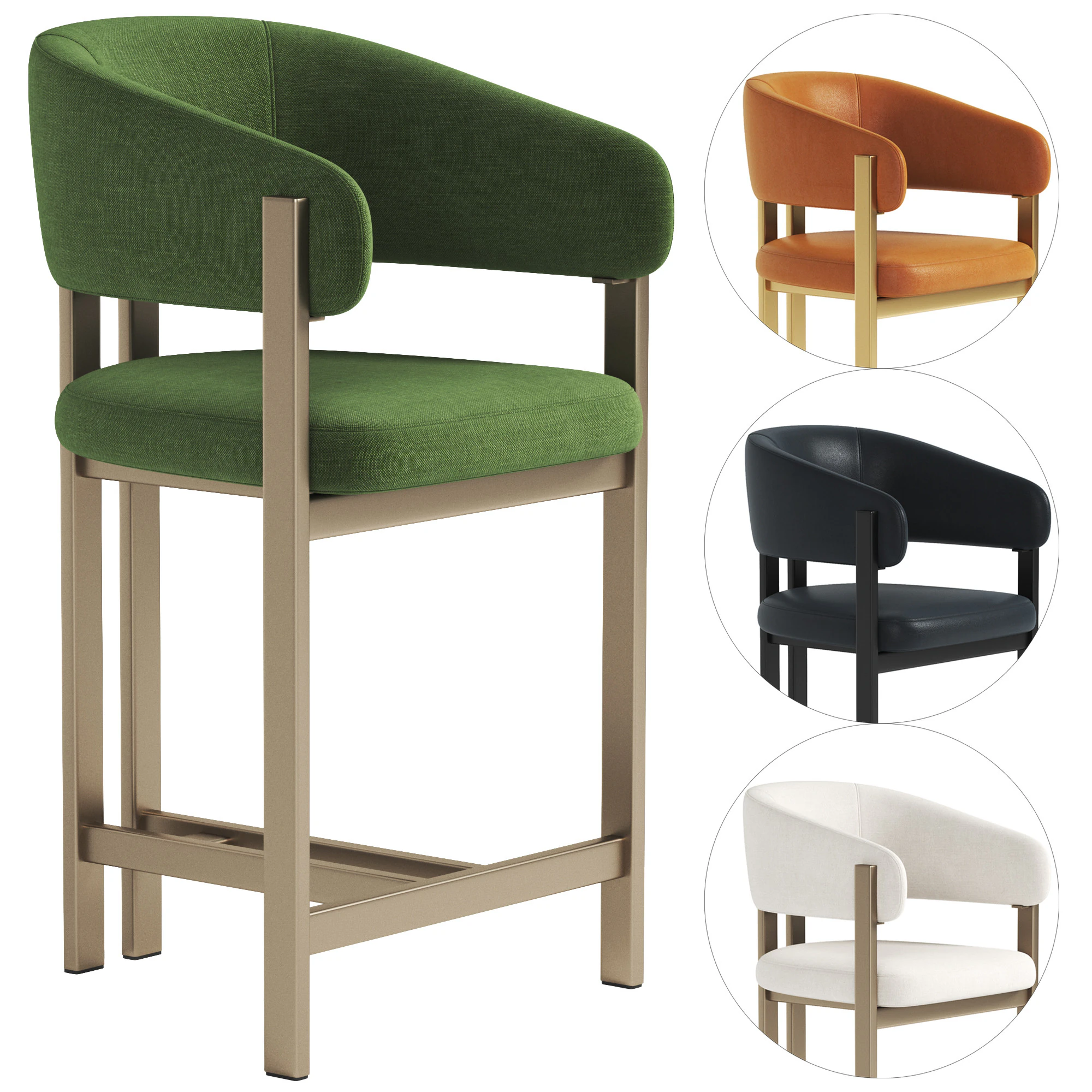 SAVOY LIGHT BAR STOOL 3D Model .c4d .max .obj .3ds .fbx .stl .blend