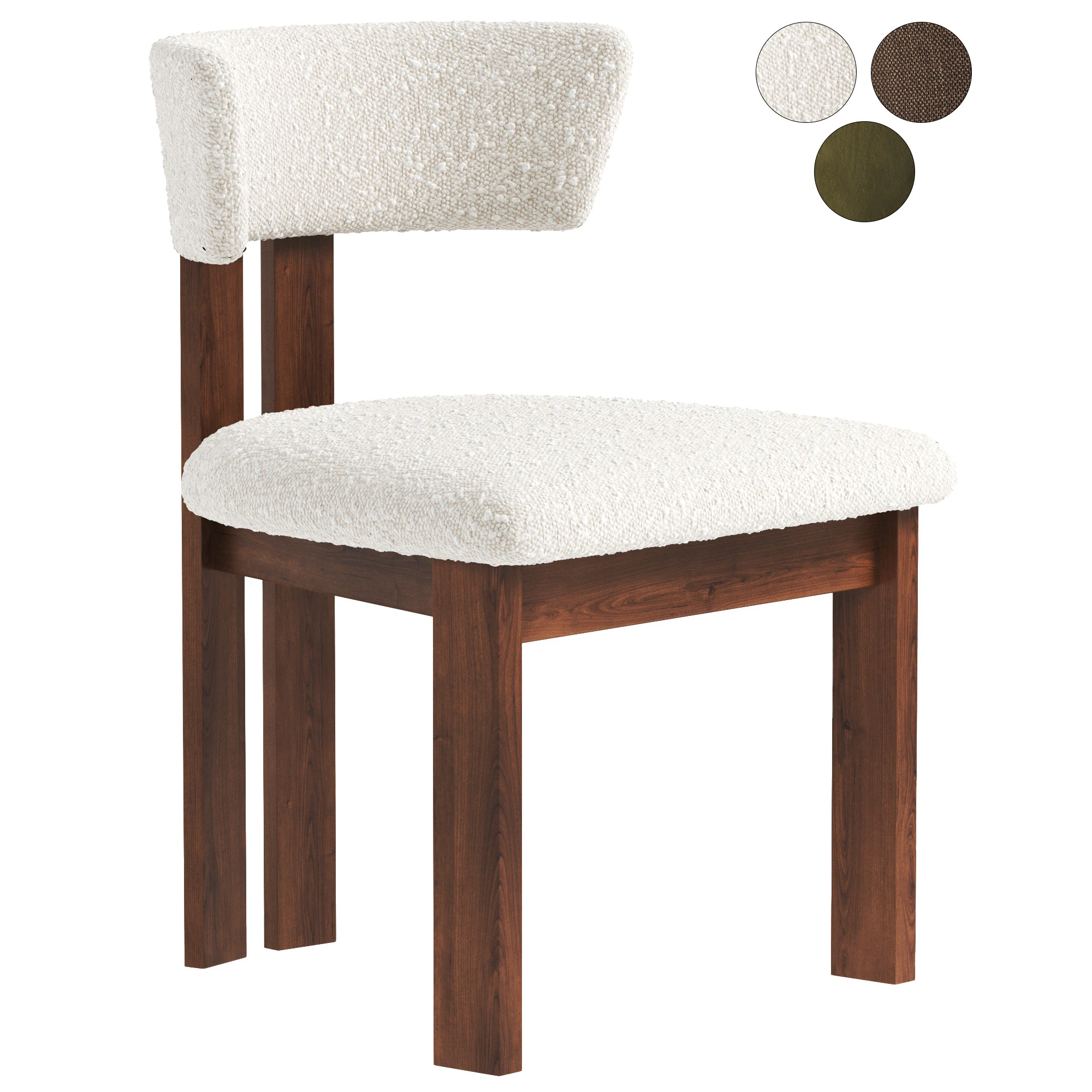 Rodin Dining chair 3D Model .c4d .max .obj .3ds .fbx .stl .blend 