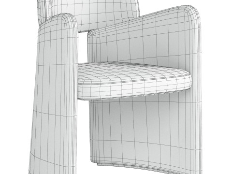 Blanca Dining Chair by Lema Modèle 3D