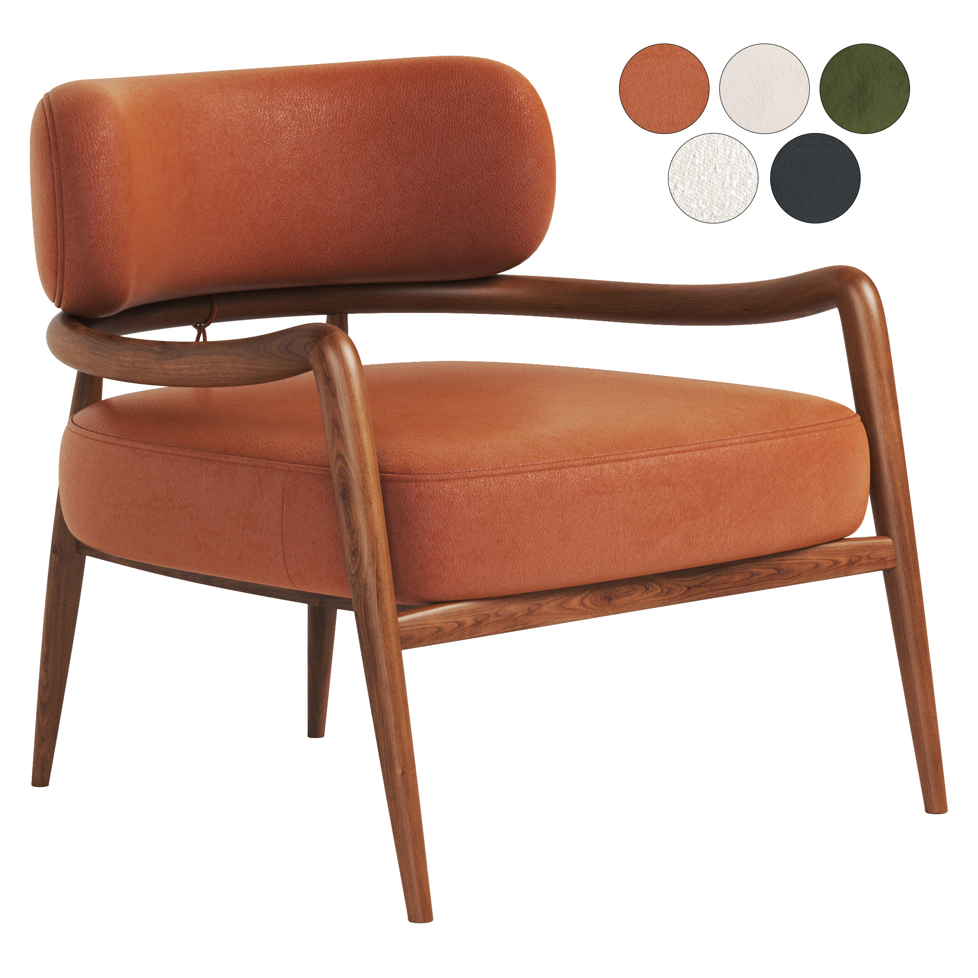 Botero Lounge Chair 3D Model .c4d .max .obj .3ds .fbx .stl .blend 