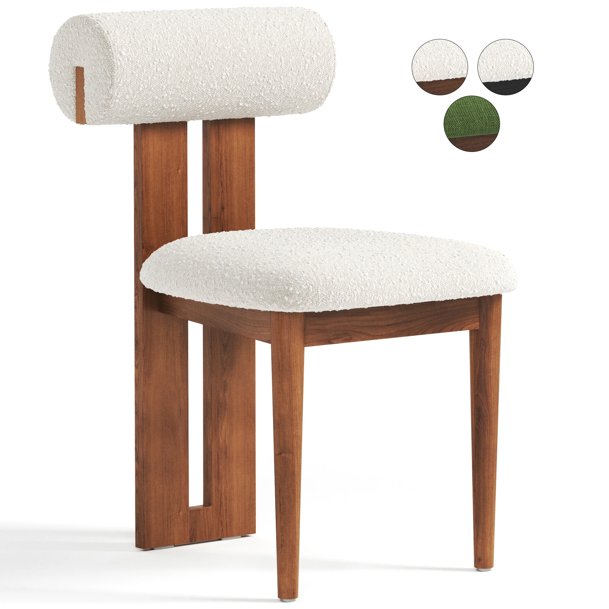 Carina Dining Chairs 3D Model .c4d .max .obj .3ds .fbx .stl .blend 