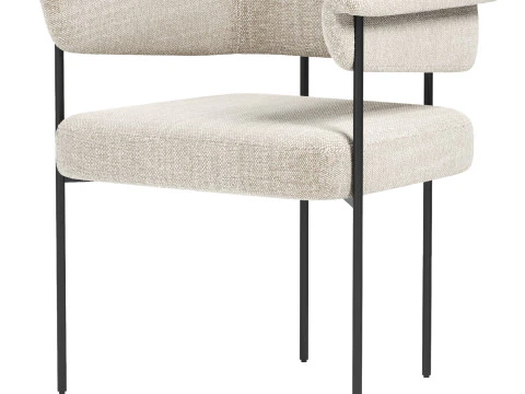 Carrie dining Stool 3D Model