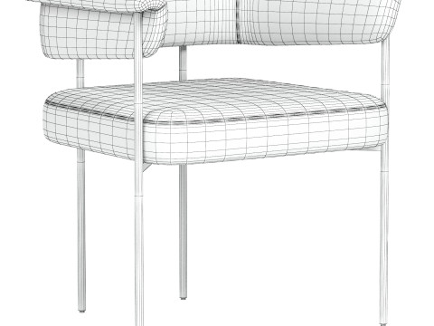 Carrie dining Stool 3D मॉडल