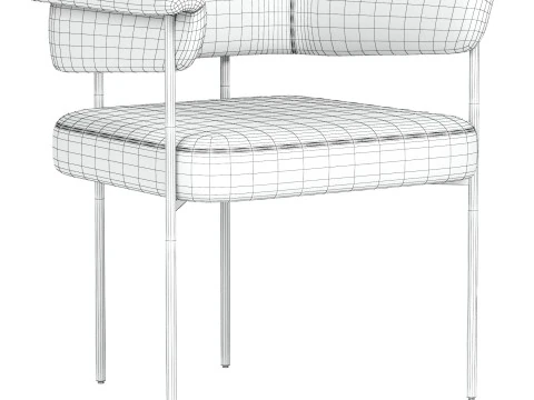 Carrie dining Stool 3D Model