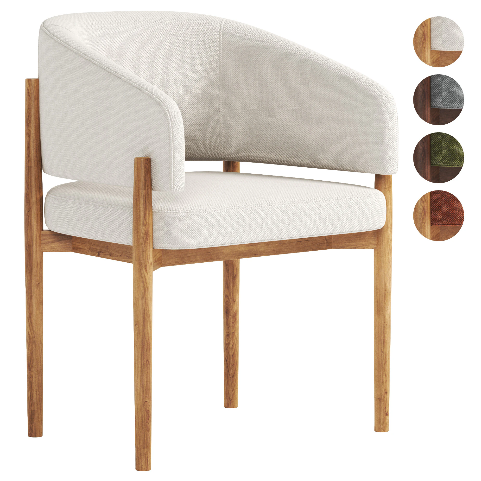 Nemo Chair by Westwing 3D Model .c4d .max .obj .3ds .fbx .stl .blend 