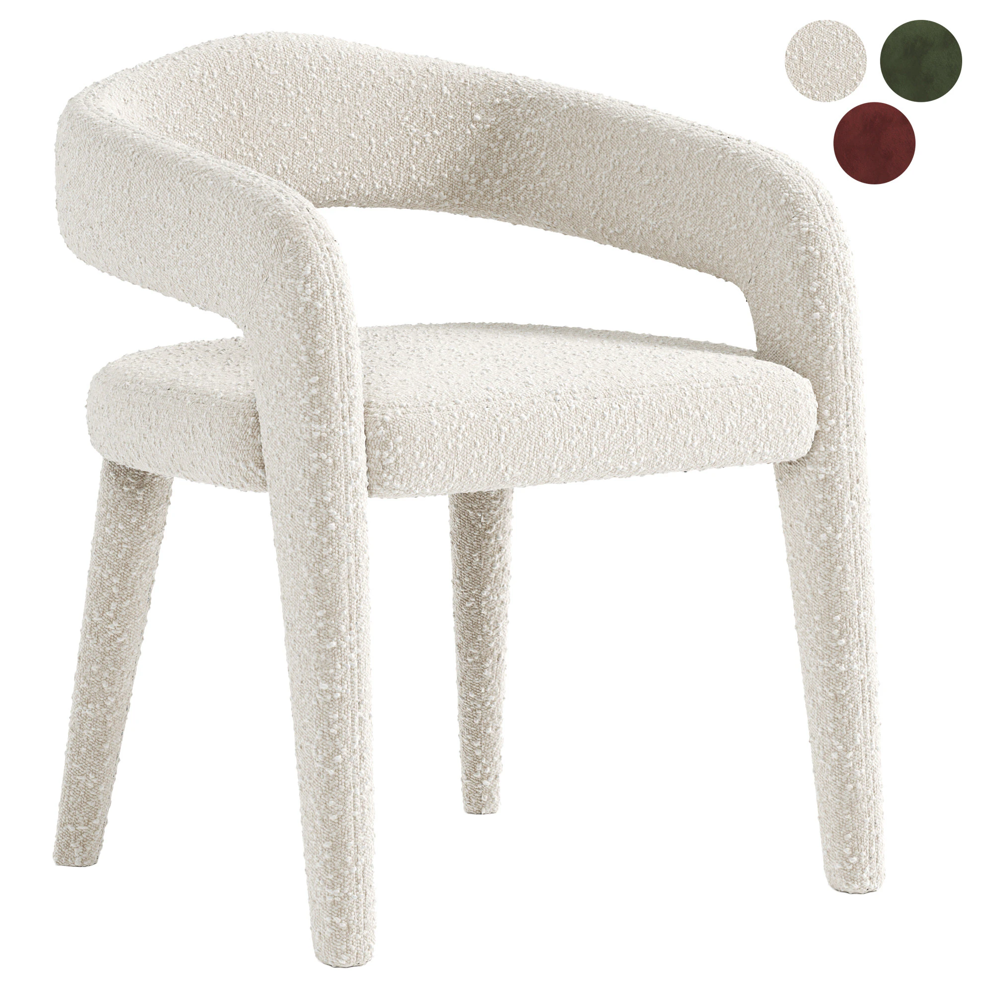 Ophelia Carver Dining Chair 3D Model .c4d .max .obj .3ds .fbx .stl .blend