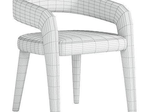Ophelia Carver Dining Chair 3D Model