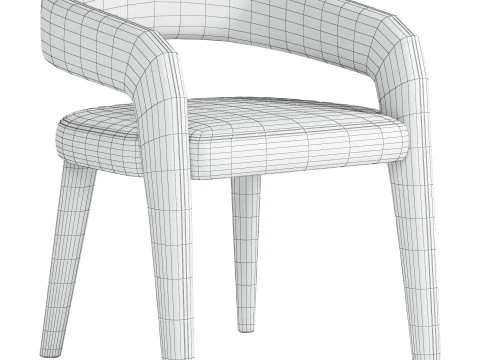 Ophelia Carver Dining Chair 3D Model