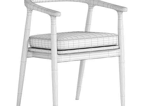 Outdoor Dining Chair Beale 3D Модель