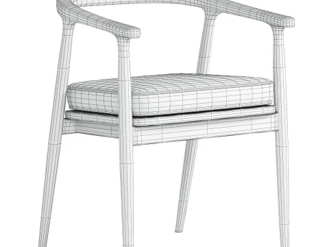 Outdoor Dining Chair Beale 3D Model