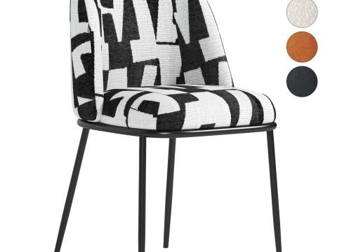 Dining Chair Caleb 3D Model