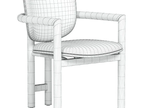 Madeira Dining Chair 3D Model