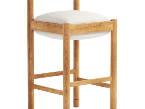 DUBEL BARSTOOL by Stahl 3D Model