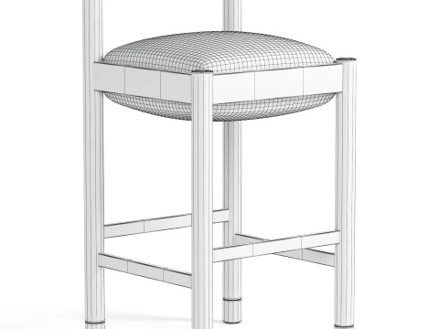 DUBEL BARSTOOL by Stahl 3D Model