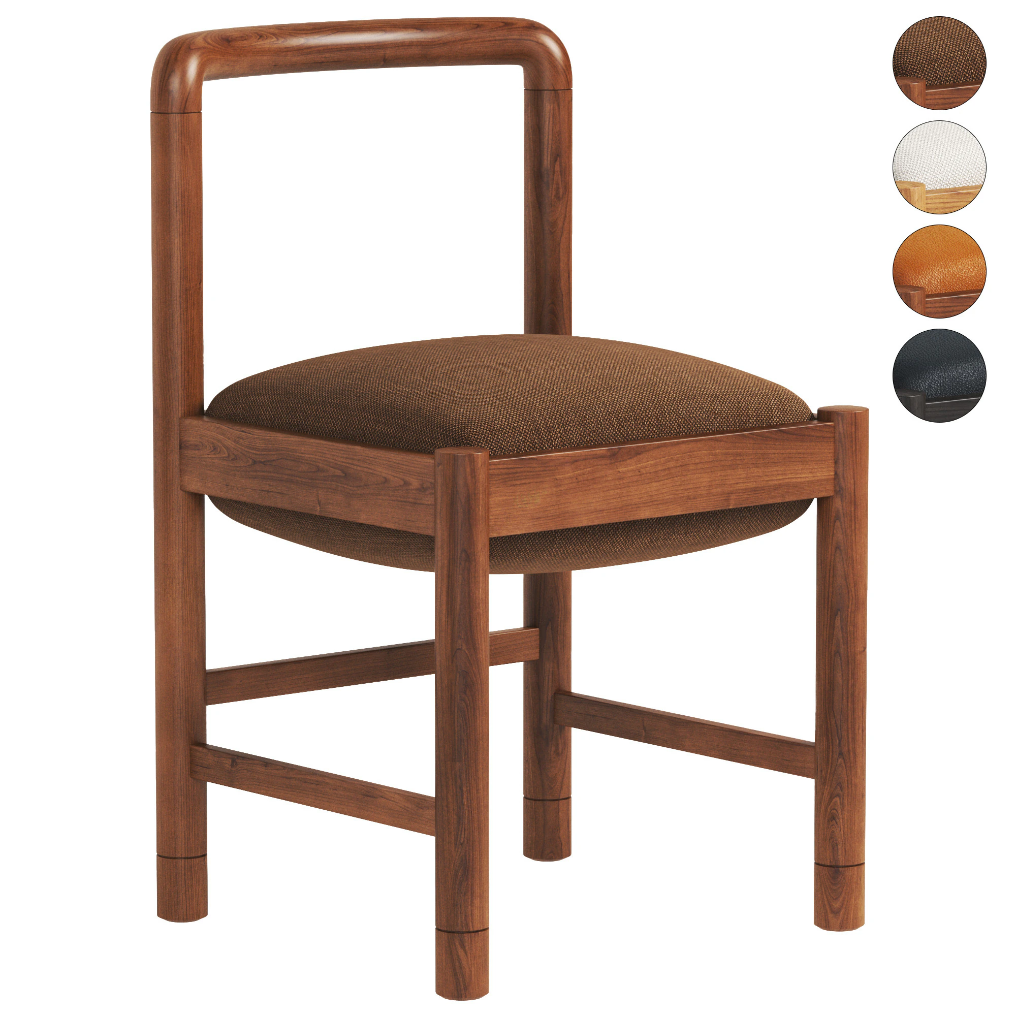 DUBEL DINING CHAIR 3D Model .c4d .max .obj .3ds .fbx .stl .blend