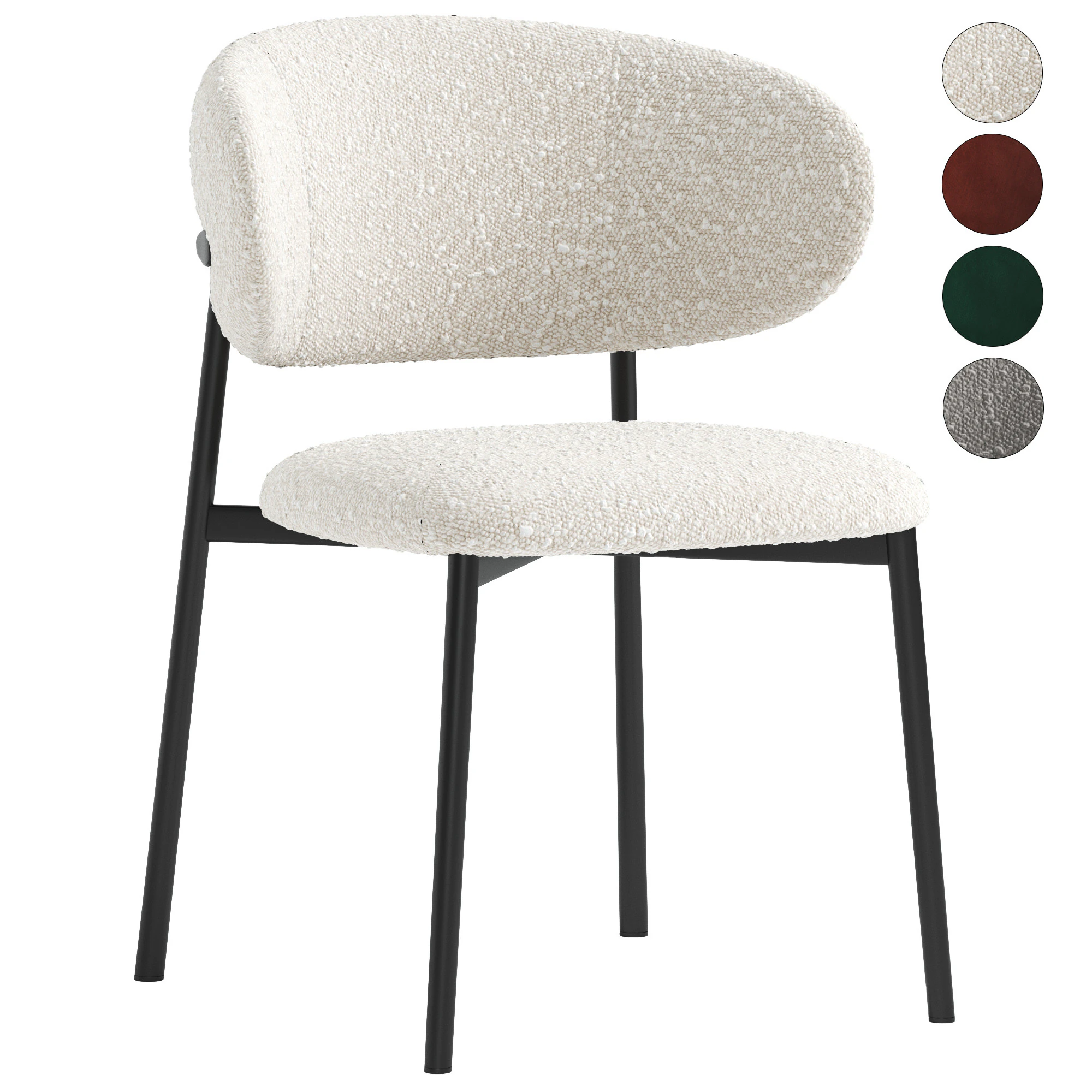 Zoya Dining Chair 3D Model .c4d .max .obj .3ds .fbx .stl .blend 