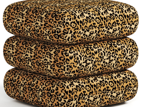 The MET x Eichholtz pouffe 3D Model