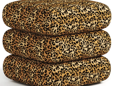 The MET x Eichholtz pouffe 3D Model