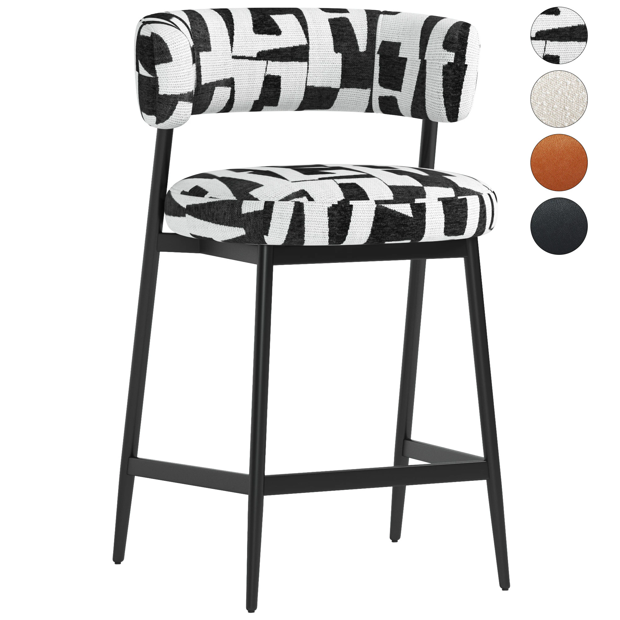 Counter Stool Folsom 3D Model .c4d .max .obj .3ds .fbx .stl .blend 