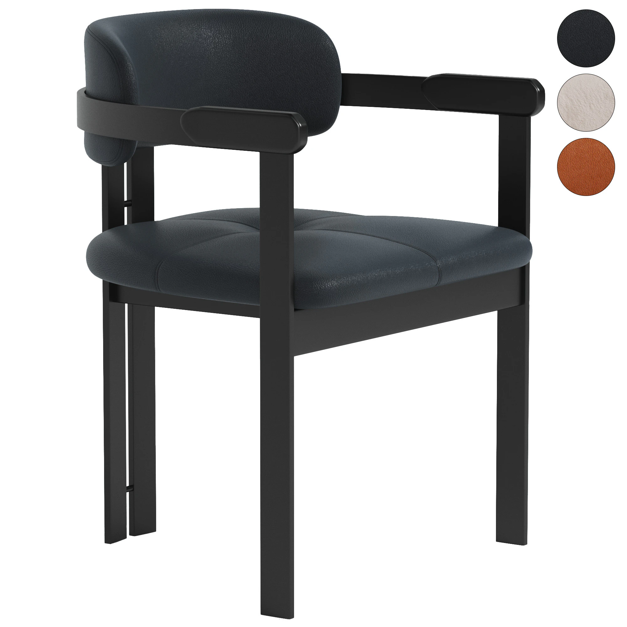 Galileo Dining Chair 3D Model .c4d .max .obj .3ds .fbx .stl .blend 
