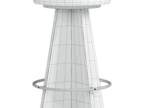 Damon Swivel Bar Counter Stool Model 3D
