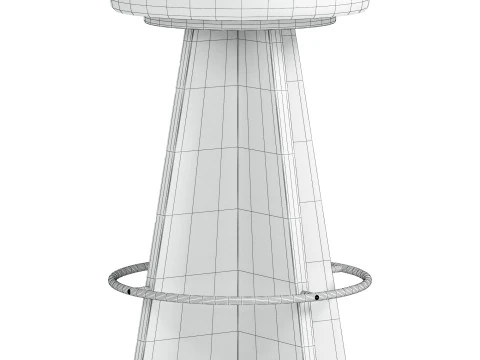 Damon Swivel Bar Counter Stool 3D Model