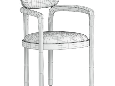 Dione Dining Chair 3D Model