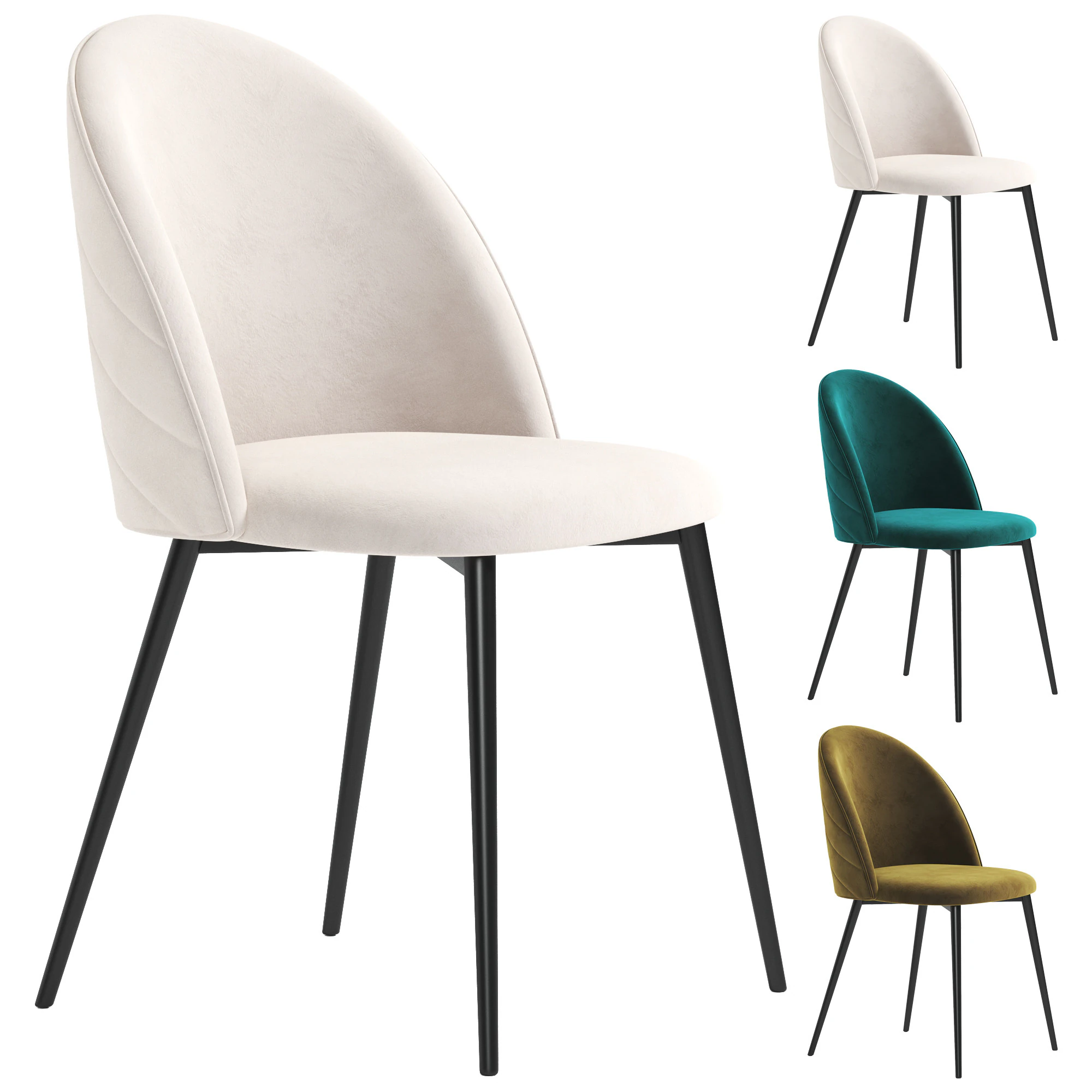Folio chairs 3D Model .c4d .max .obj .3ds .fbx .stl .blend 