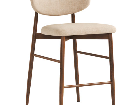 Halston Kitchen Stool 3D मॉडल