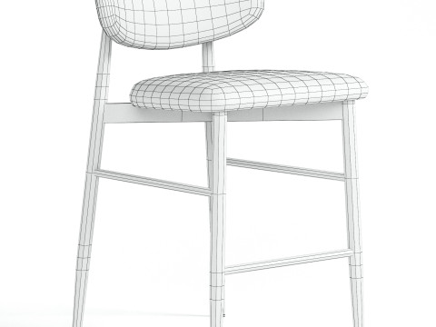 Halston Kitchen Stool 3D मॉडल