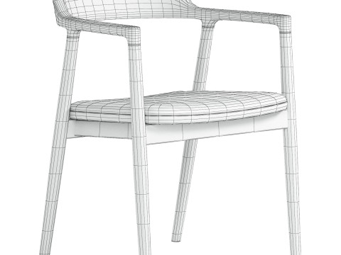 Hiroshima Armchair 3D Model