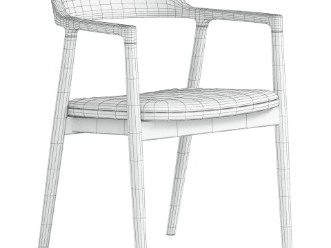 Hiroshima Armchair 3D Model